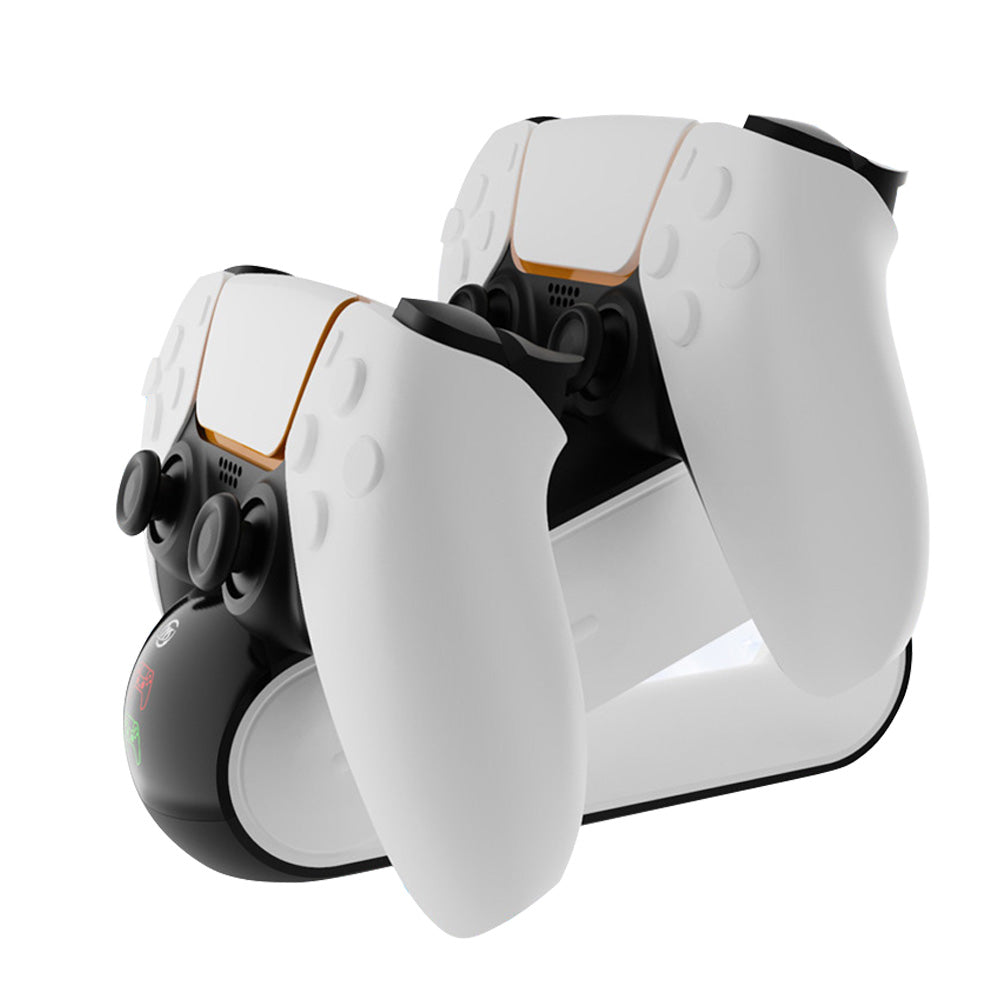 JYS-P5112 Dual Controller Charger Charging Cradle Dock Station with LED Indicator for PS5 Wireless Controller JYS-P5112 Dual Controller Charger Charging Cradle Dock Station with LED Indicator for PS5 Wireless Controller